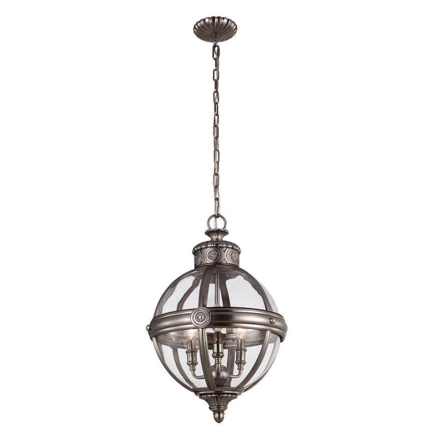Feiss - Lampadario a sospensione con catena ADAMS 3xE14/60W/230V bronzo