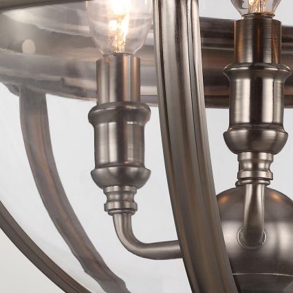 Feiss - Lampadario a sospensione con catena ADAMS 3xE14/60W/230V bronzo