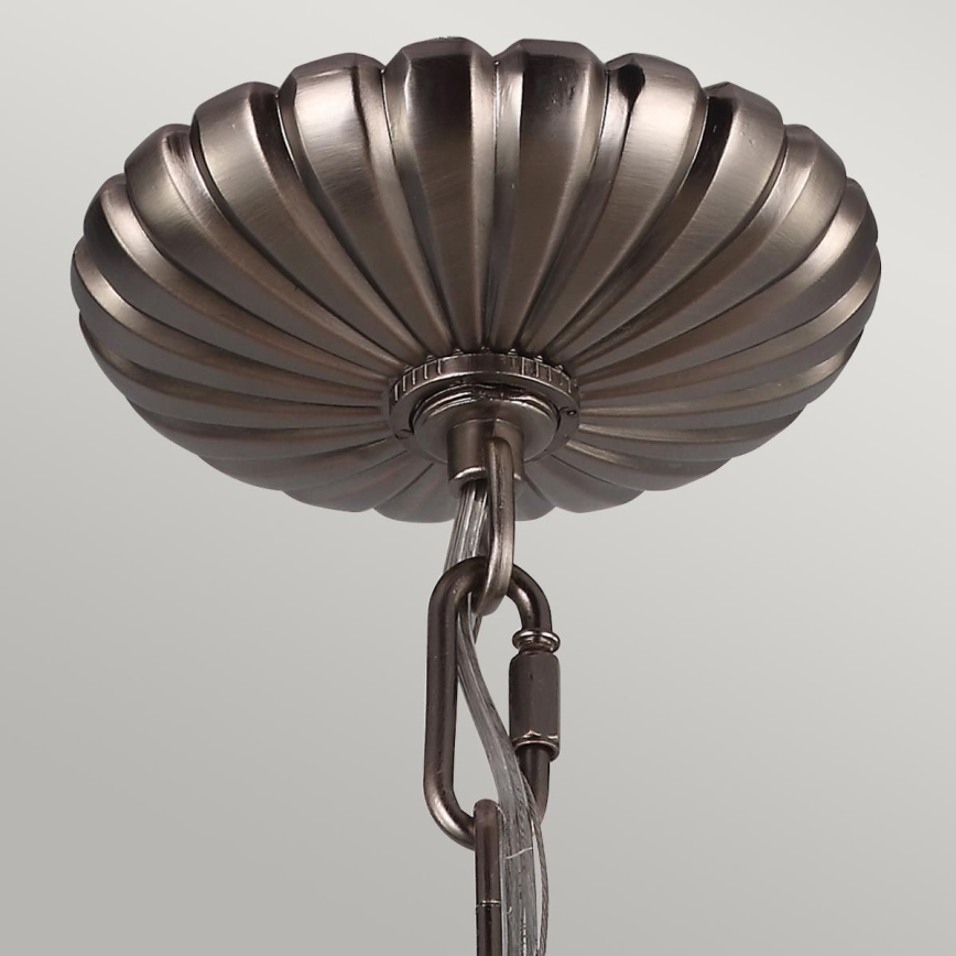 Feiss - Lampadario a sospensione con catena ADAMS 3xE14/60W/230V bronzo