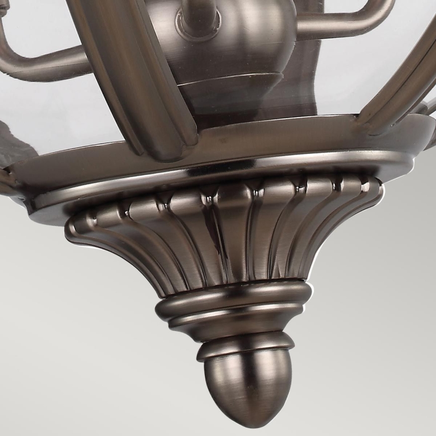 Feiss - Lampadario a sospensione con catena ADAMS 3xE14/60W/230V bronzo