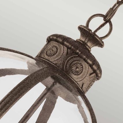 Feiss - Lampadario a sospensione con catena ADAMS 4xE14/60W/230V bronzo