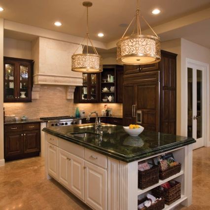 Feiss - Lampadario su asta ARABESQUE 4xE27/60W/230V dorato