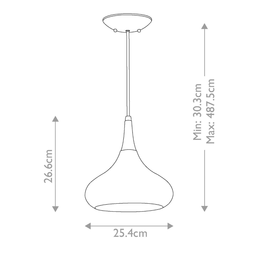 Feiss - Lampadario a sospensione con filo BESO 1xE27/60W/230V cromo lucido
