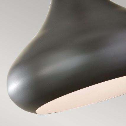Feiss - Lampadario sospeso su cavo BESO 1xE27/60W/230V diam. 25,4 cm nero/rame