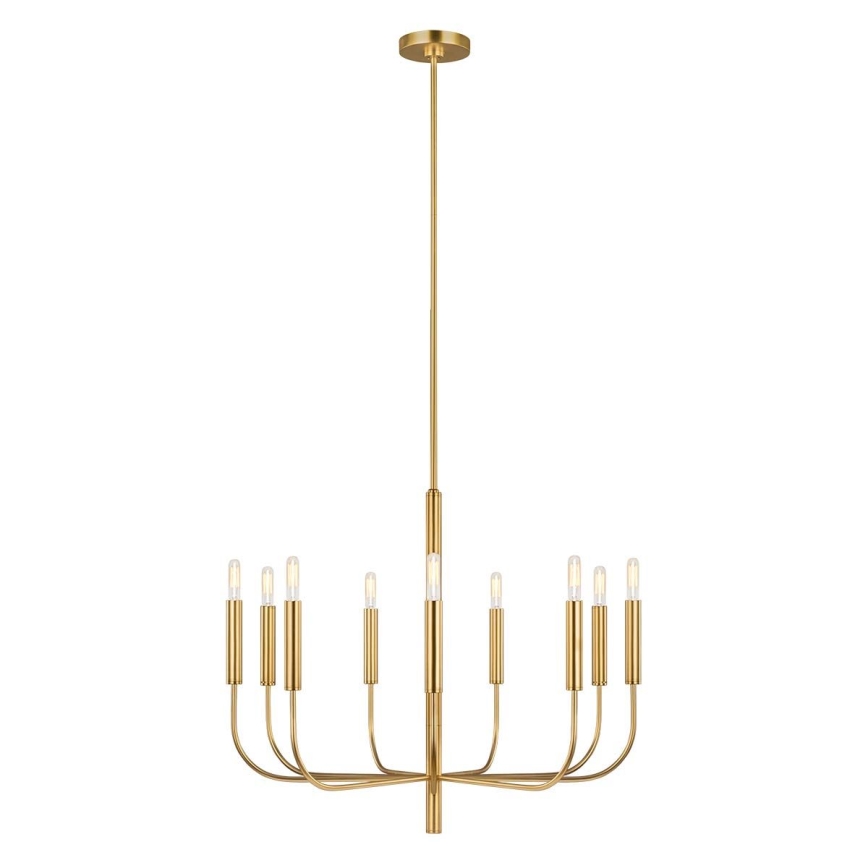 Feiss - Lampadario a sospensione con supporto rigido BRIANNA 9xE14/60W/230V