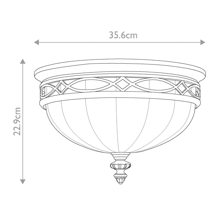 Feiss - Plafoniera DRAWING ROOM 3xE27/60W/230V