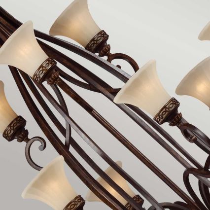 Feiss - Lampadario a sospensione con catena DRAWING ROOM 18xE27/60W/230V