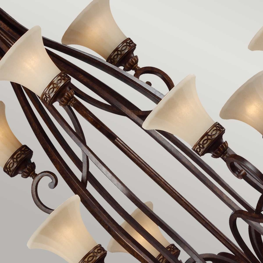 Feiss - Lampadario a sospensione con catena DRAWING ROOM 18xE27/60W/230V