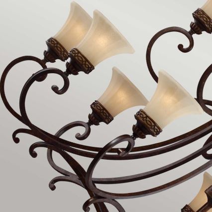 Feiss - Lampadario a sospensione con catena DRAWING ROOM 18xE27/60W/230V