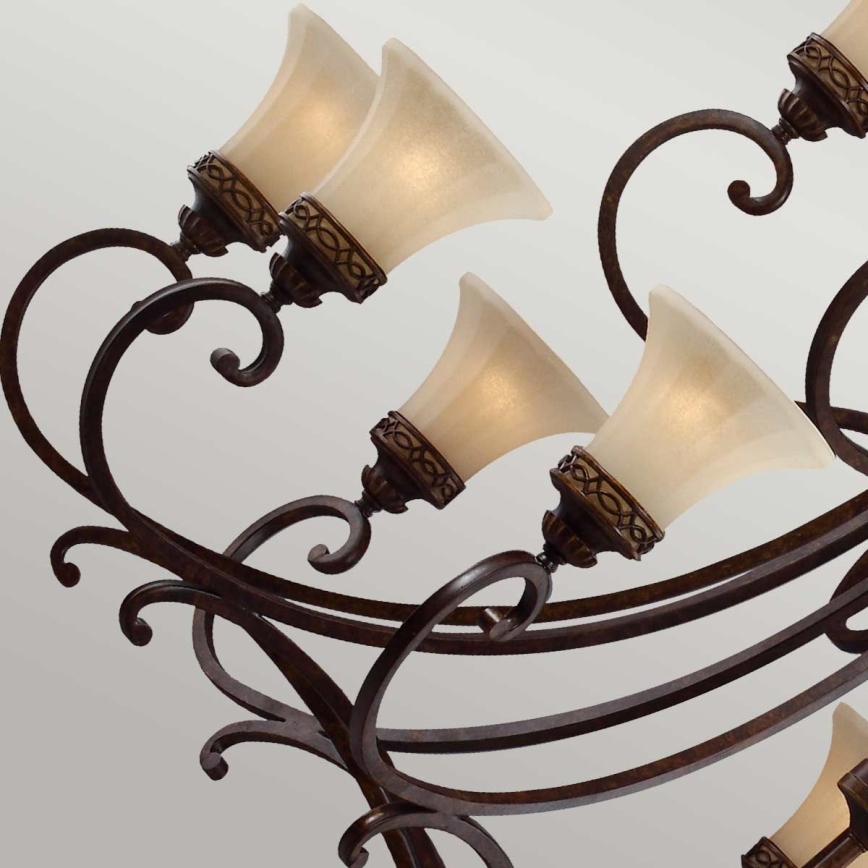Feiss - Lampadario a sospensione con catena DRAWING ROOM 18xE27/60W/230V