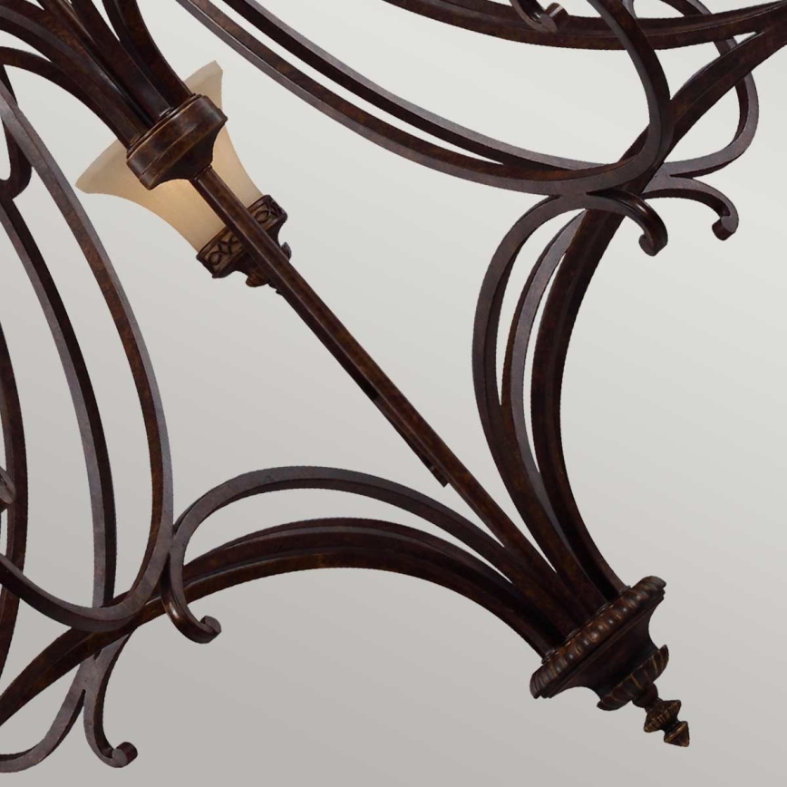 Feiss - Lampadario a sospensione con catena DRAWING ROOM 18xE27/60W/230V