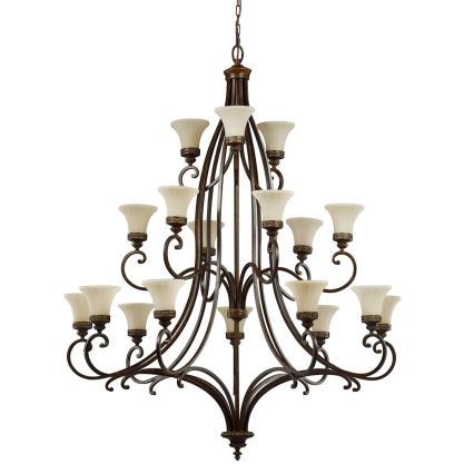 Feiss - Lampadario a sospensione con catena DRAWING ROOM 18xE27/60W/230V