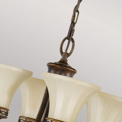 Feiss - Lampadario a sospensione con catena DRAWING ROOM 4xE27/60W/230V