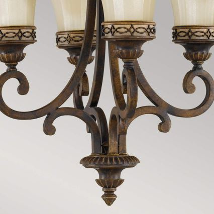 Feiss - Lampadario a sospensione con catena DRAWING ROOM 4xE27/60W/230V