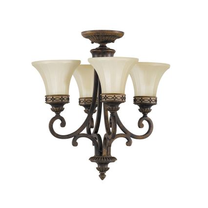 Feiss - Lampadario a sospensione con catena DRAWING ROOM 4xE27/60W/230V