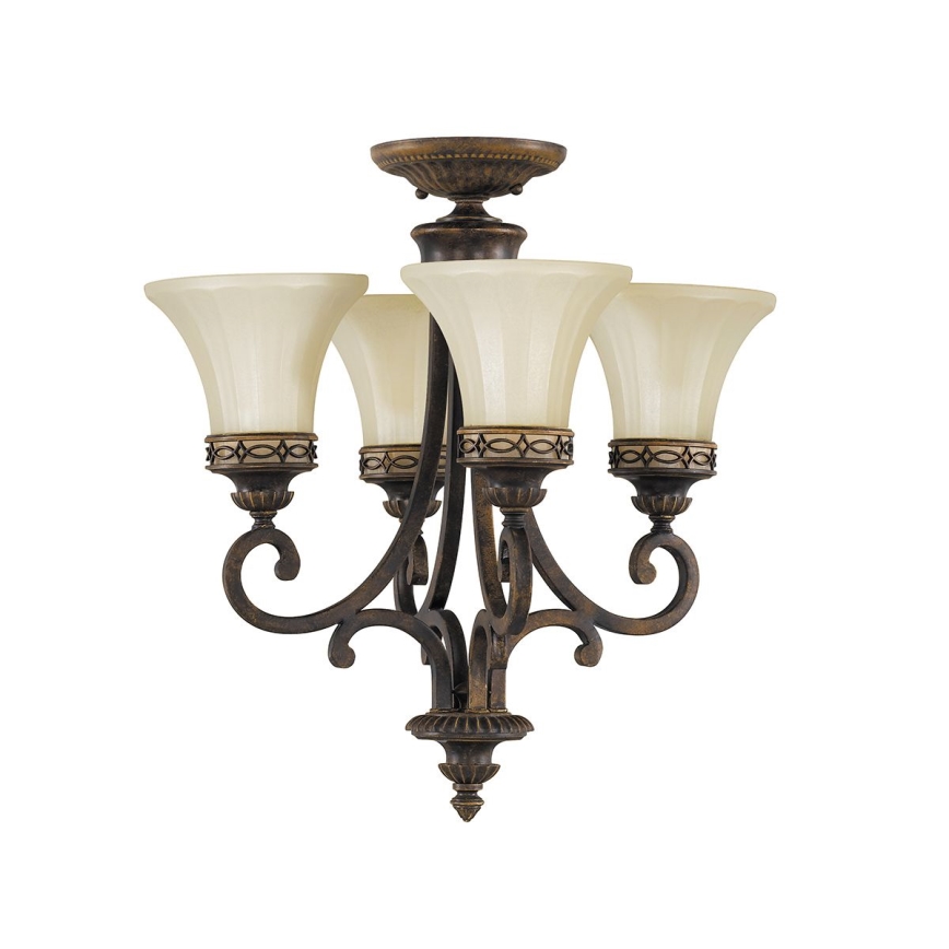 Feiss - Lampadario a sospensione con catena DRAWING ROOM 4xE27/60W/230V