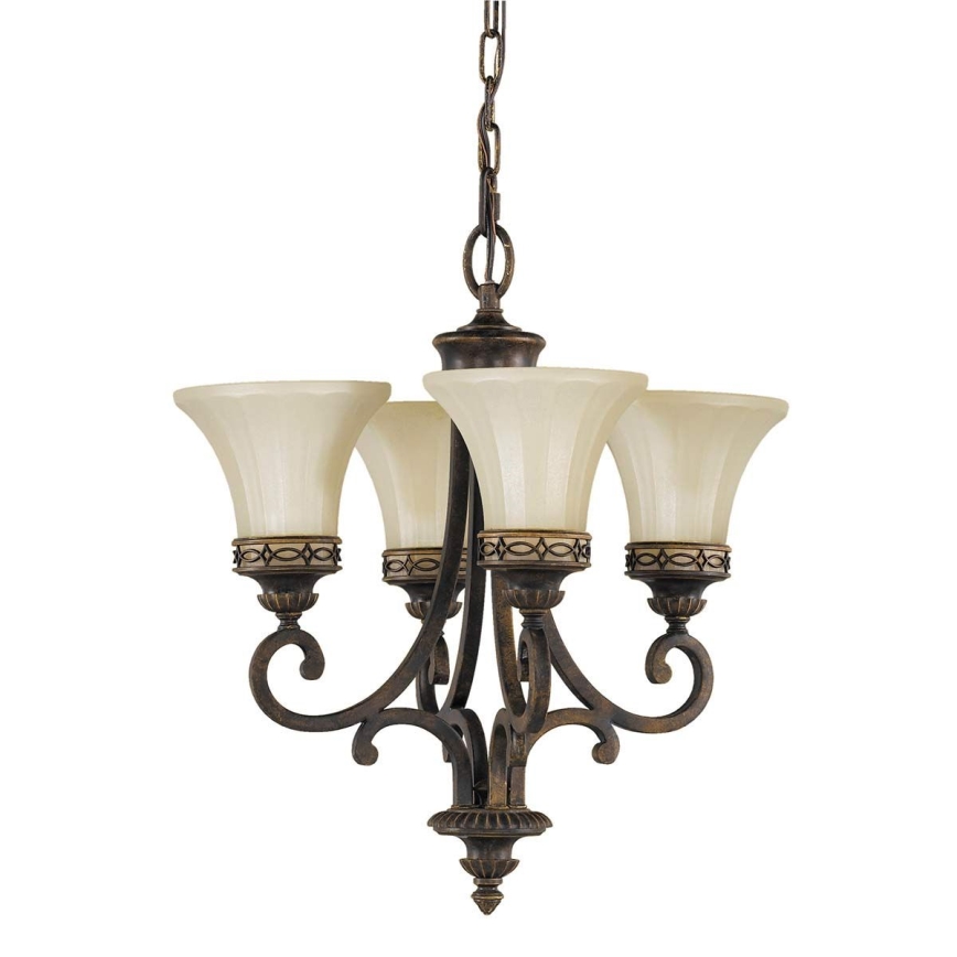 Feiss - Lampadario a sospensione con catena DRAWING ROOM 4xE27/60W/230V