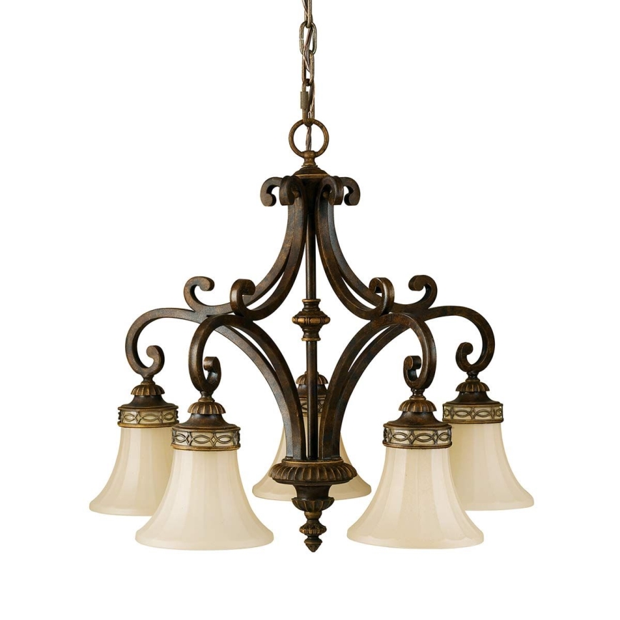 Feiss - Lampadario a sospensione con catena DRAWING ROOM 5xE27/60W/230V