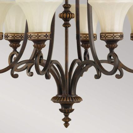 Feiss - Lampadario a sospensione con catena DRAWING ROOM 6xE27/60W/230V
