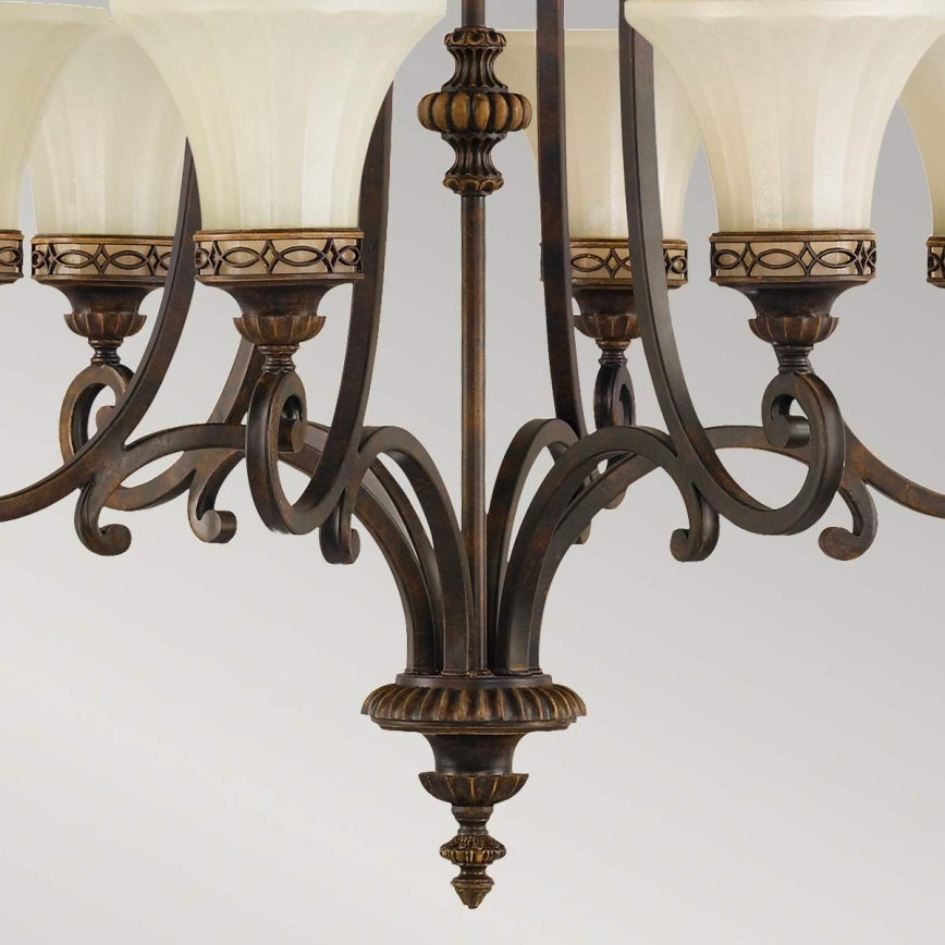 Feiss - Lampadario a sospensione con catena DRAWING ROOM 6xE27/60W/230V