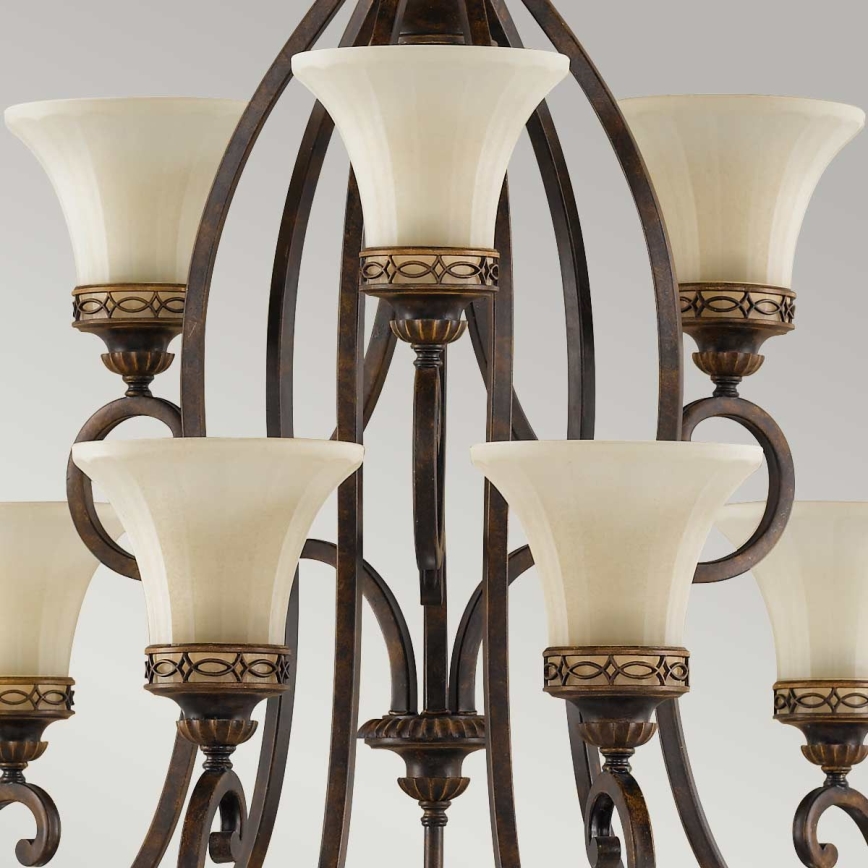 Feiss - Lampadario a sospensione con catena DRAWING ROOM 9xE27/60W/230V