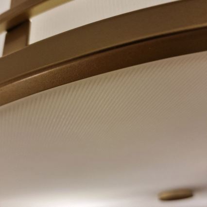 Feiss - Lampadario con asta FUSION 3xE27/40W/230V dorato