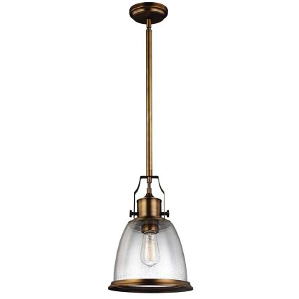 Feiss - Lampadario a sospensione con supporto rigido HOBSON 1xE27/60W/230V bronzo