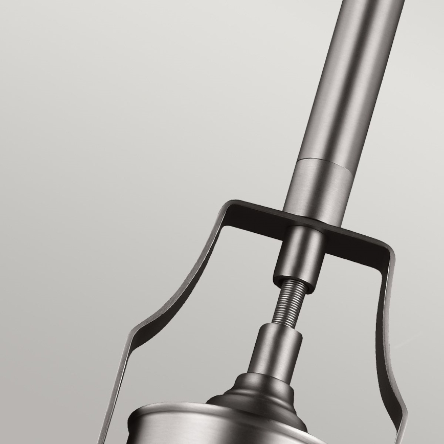 Feiss - Lampadario a sospensione con supporto rigido HOBSON 1xE27/60W/230V argento
