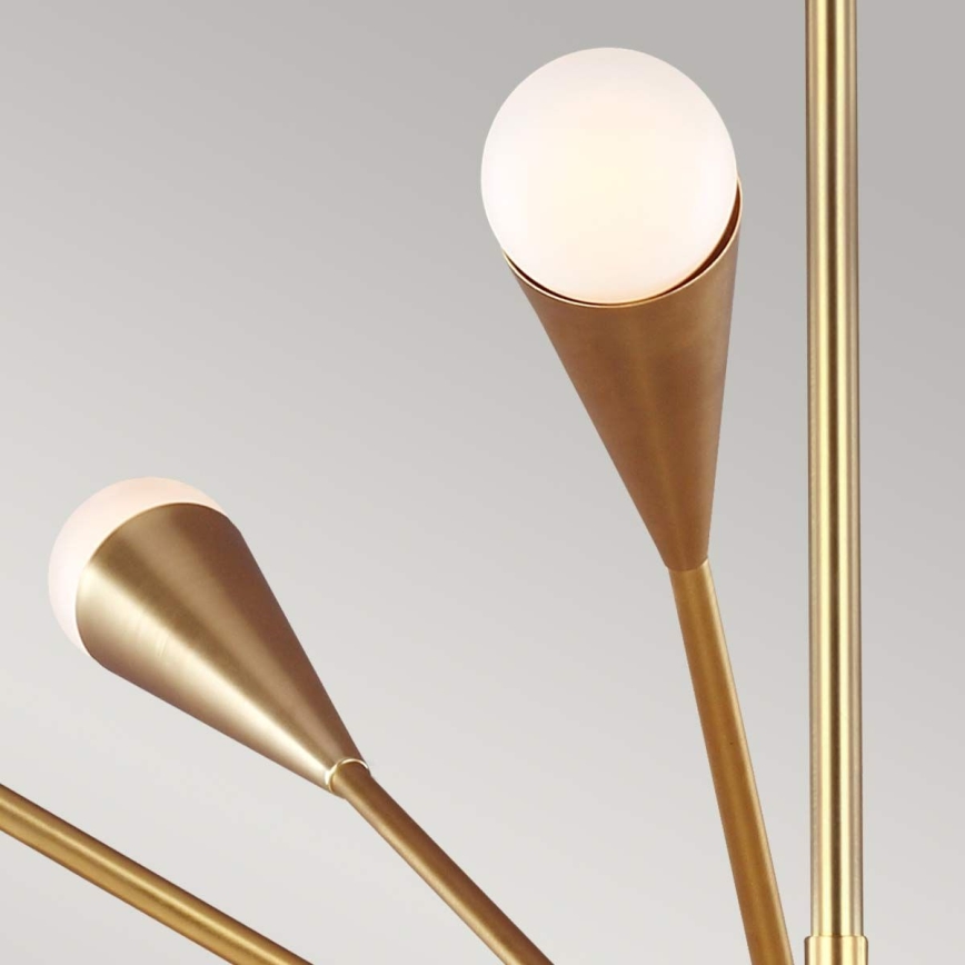 Feiss - Lampadario a sospensione con supporto rigido LED JAX 10xG9/3W/230V oro