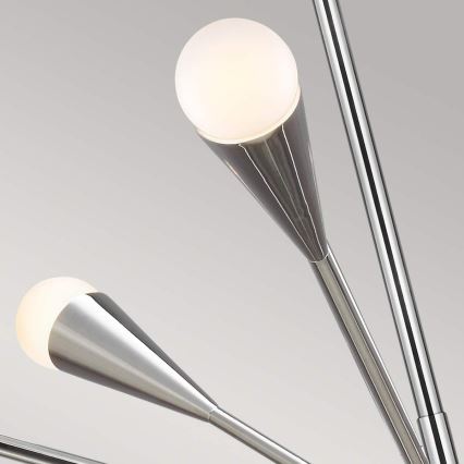 Feiss - Lampadario a sospensione con supporto rigido LED JAX 10xG9/3W/230V cromo lucido