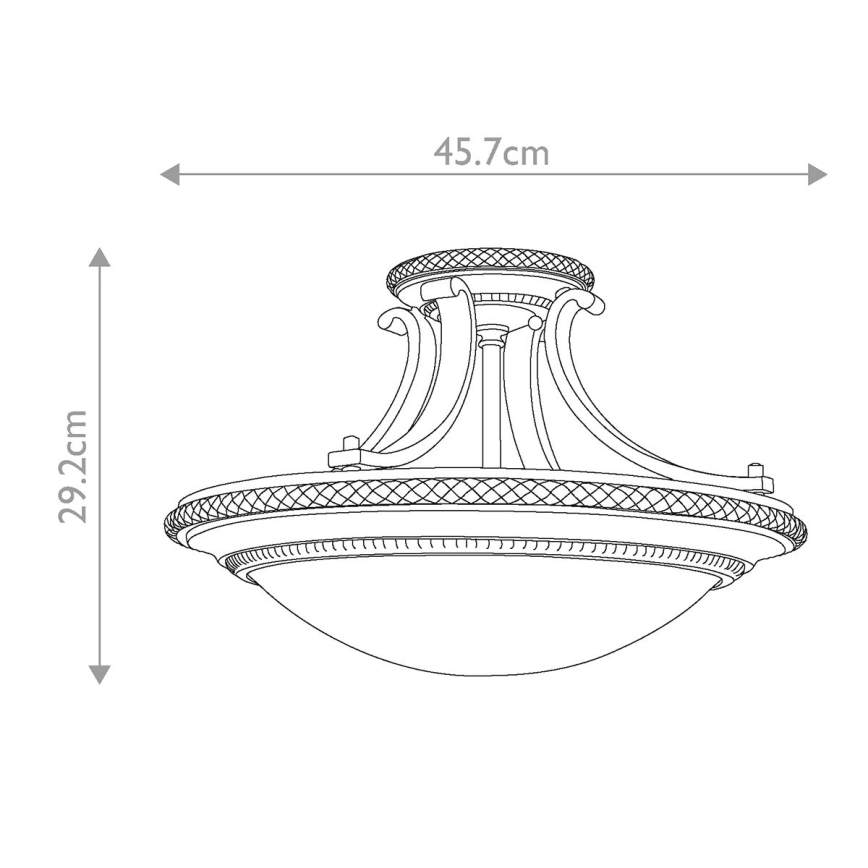 Feiss - Lampadario a plafone KELHAM HALL 2xE27/60W/230V