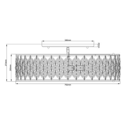 Feiss - Plafoniera LUCIA 6xE27/60W/230V