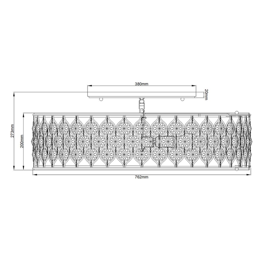 Feiss - Plafoniera LUCIA 6xE27/60W/230V