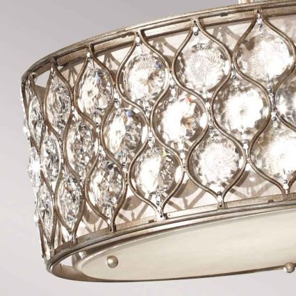 Feiss - Lampadario a sospensione con supporto rigido LUCIA 3xE27/60W/230V