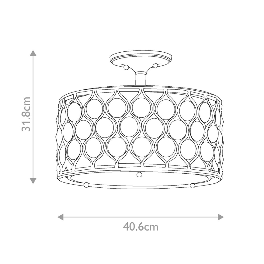 Feiss - Lampadario a plafone LUCIA 3xE27/60W/230V