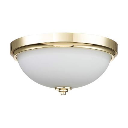 Feiss - Plafoniera da bagno MALIBU 2xE27/60W/230V IP44 dorata