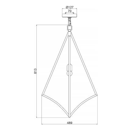 Feiss - Lampadario a sospensione con catena NICO 1xE27/60W/230V