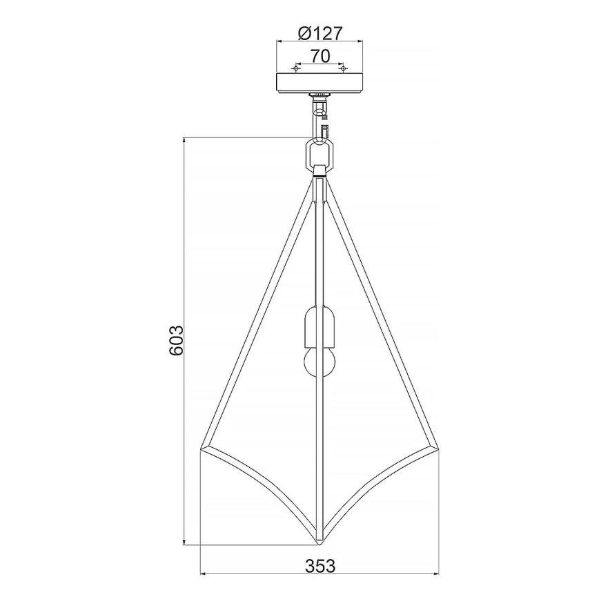 Feiss - Lampadario a sospensione con catena NICO 1xE27/60W/230V
