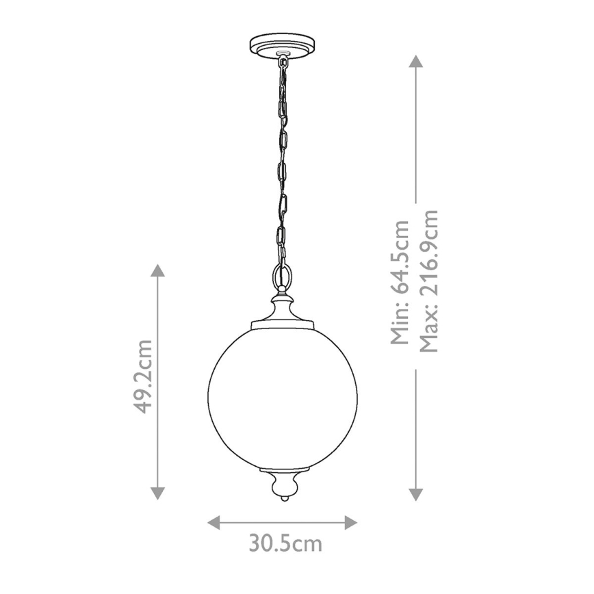 Feiss - Lampadario a sospensione con catena PARKMAN 1xE27/60W/230V