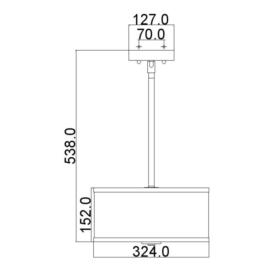 Feiss - Lampadario a plafone PROSPECT PARK 2xE27/60W/230V