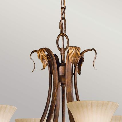 Feiss - Lampadario a sospensione con catena SONOMA VALLEY 6xE27/60W/230V
