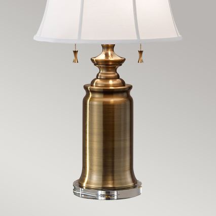Feiss - Lampada da tavolo STATEROOM 2xE27/60W/230V ottone