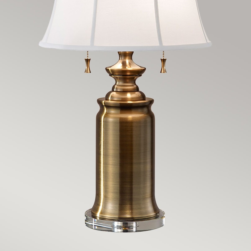 Feiss - Lampada da tavolo STATEROOM 2xE27/60W/230V ottone