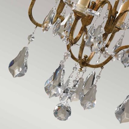 Feiss - Lampadario a sospensione con catena VALENTINA 4xE14/60W/230V