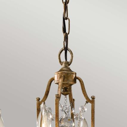 Feiss - Lampadario a sospensione con catena VALENTINA 4xE14/60W/230V