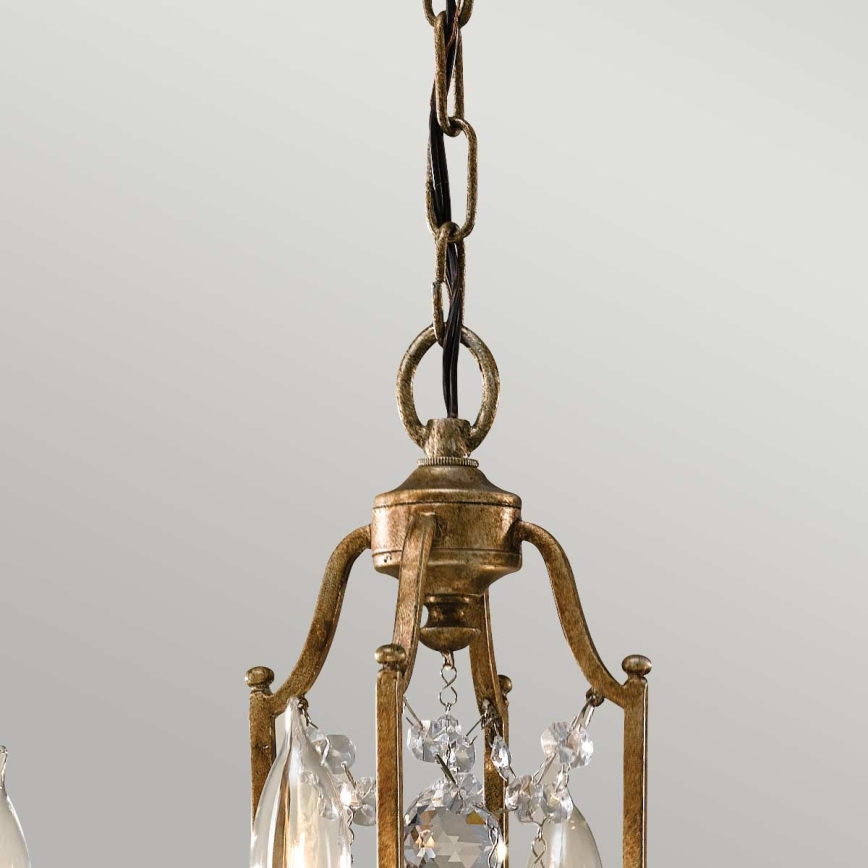 Feiss - Lampadario a sospensione con catena VALENTINA 4xE14/60W/230V