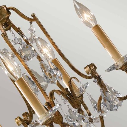 Feiss - Lampadario a sospensione con catena VALENTINA 4xE14/60W/230V
