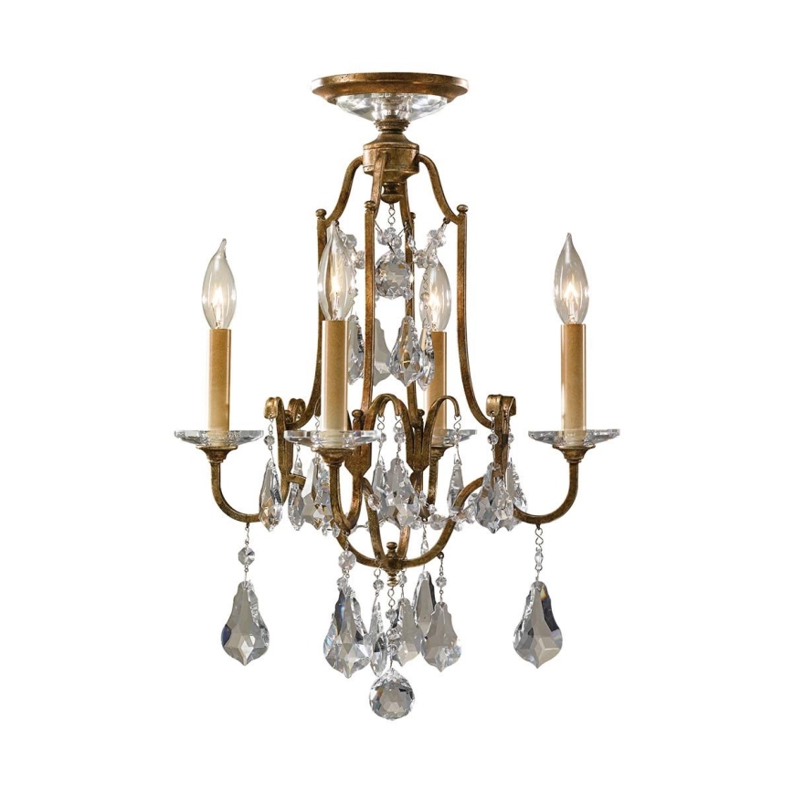 Feiss - Lampadario a sospensione con catena VALENTINA 4xE14/60W/230V
