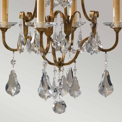 Feiss - Lampadario a sospensione con catena VALENTINA 4xE14/60W/230V