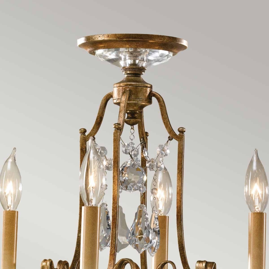 Feiss - Lampadario a sospensione con catena VALENTINA 4xE14/60W/230V